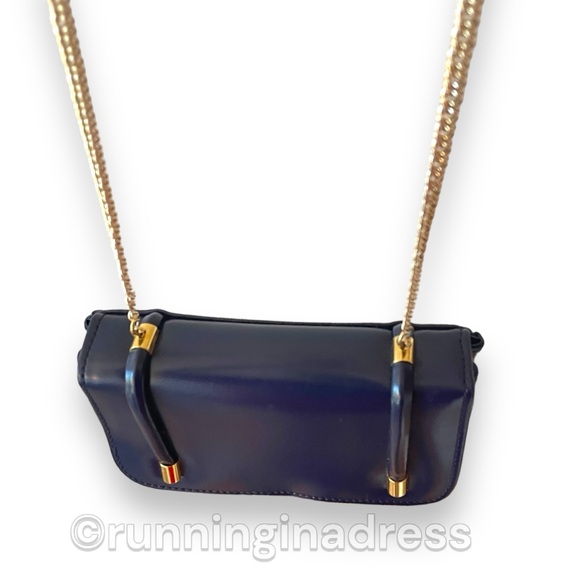 Vintage 1950s Walborg Vinyl Patent Leather Purse In Blue - Picture 12 of 14